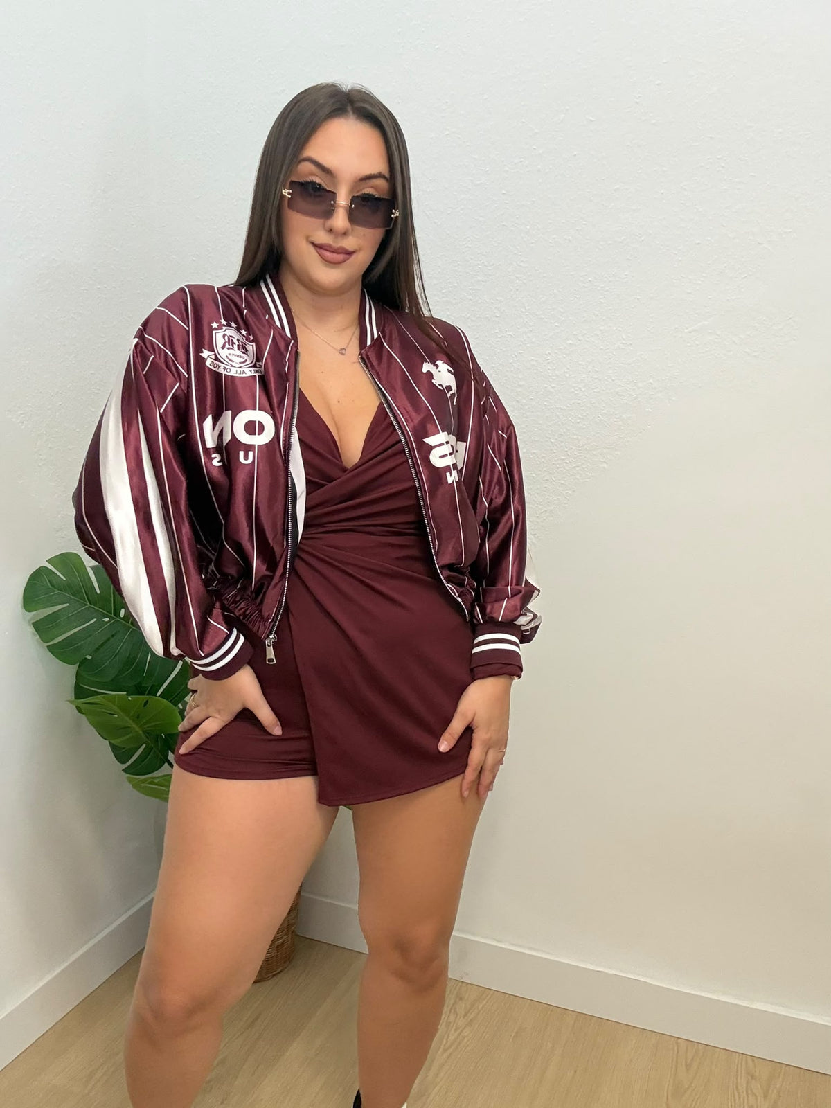 BOMBER BOSTON SATIN