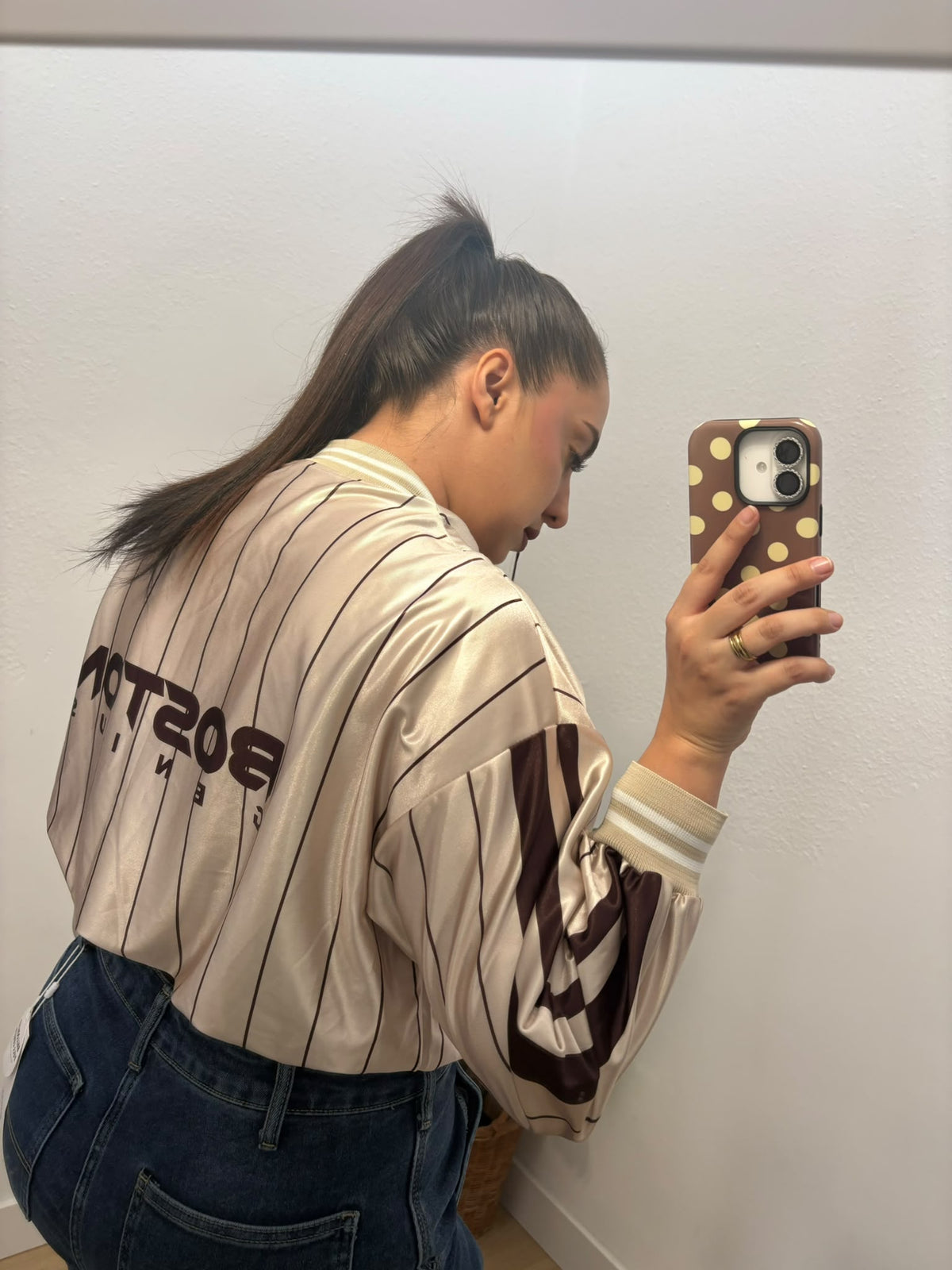 BOMBER BOSTON SATIN