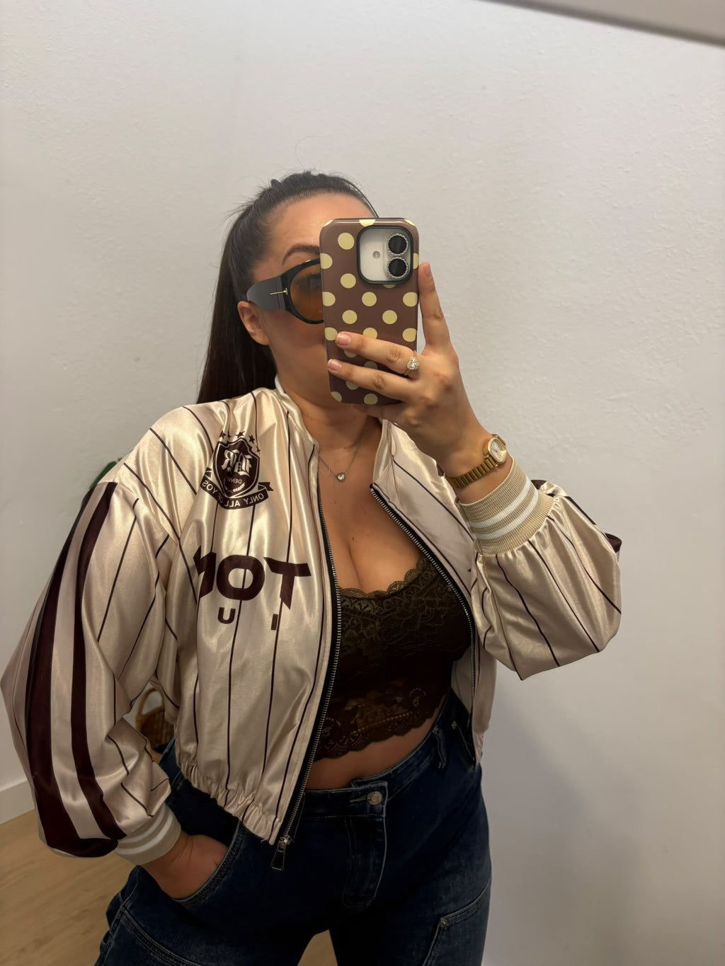BOMBER BOSTON SATIN