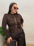 CHAQUETA BOTTOM ENTALLADA
